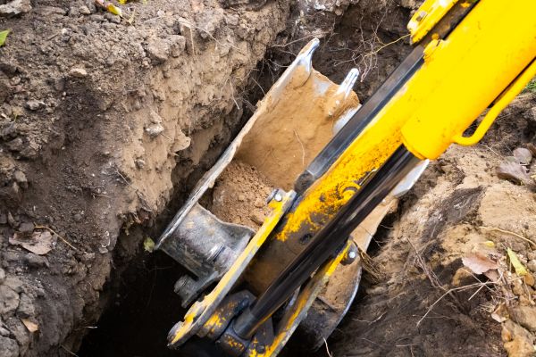 Downspout Trenching in Muncie