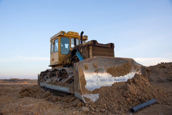 Bulldozer Land Grading in Muncie