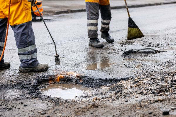 Gravel Pothole Repair in Muncie