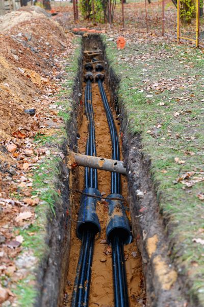 Electrical Line Excavation in Muncie